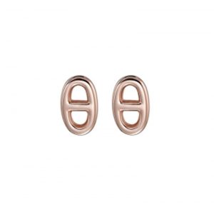 Khuyên Tai Hermès Chaine d'Ancre Vàng Hồng - Duy Hoang