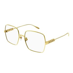 Kính Mắt Cận Nữ Gucci GG1434O 001 Gold Eyeglasses Màu Vàng Gold - Duy Hoang