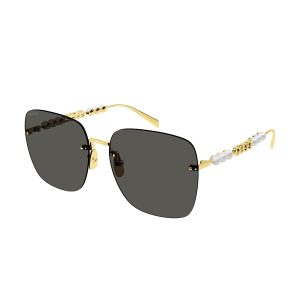Kính Mát Gucci Sunglass GG1923SA 001 63mm Màu Xám/Vàng - Duy Hoang