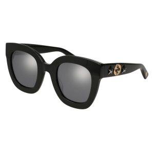 Kính Mát Gucci Sunglasses GG0208S 002 Màu Đen Xám - Duy Hoang
