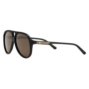 Kính Mát Nam Gucci Aviator Frame Sunglasses GG1288SA Màu Đen Nâu - Duy Hoang