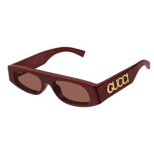Kính Mát Gucci Burgundy Geometric Sunglasses GG1771S 003 Màu Đỏ - Duy Hoang