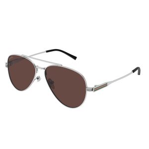 Kính Mát Nam Gucci Sunglass GG1874S 003 Màu Nâu/Bạc - Duy Hoang