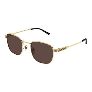 Kính Mát Nam Gucci Sunglass GG1876S 002 Màu Nâu/Gold - Duy Hoang