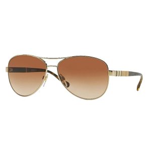 Kính Mát Nữ Burberry BE 3080 114513 Light Gold/ Brown Gradient Lenses 59mm Sunglasses Màu Nâu Vàng - Duy Hoang