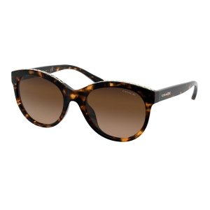 Kính Mát Nữ Coach Round Sunglasses HC8297U 512074 52 Màu Nâu - Duy Hoang