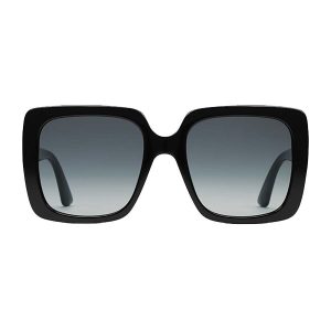 Kính Mát Nữ Gucci Oversize Rectangular Sunglasses 541362 J0740 1011 Màu Đen Xám - Duy Hoang