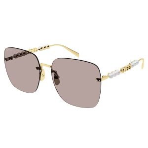 Kính Mát Nữ Gucci Sunglass GG1923SA 004 Gold Light Pink Màu Hồng Vàng - Duy Hoang