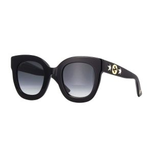 Kính Mát Nữ Gucci Sunglasses GG0208S 001 Màu Đen Xám - Duy Hoang