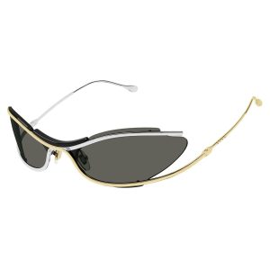 Kính Mát Nữ Gucci Sunglasses GG1487S 001 Màu Xám Vàng - Duy Hoang