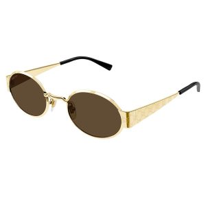 Kính Mát Unisex Gucci Oval Sunglasses GG1854S 005 Màu Nâu - Duy Hoang