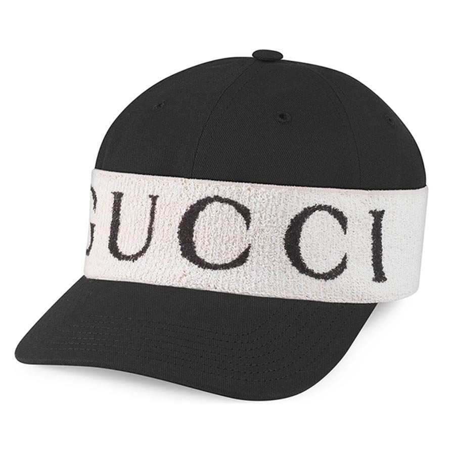 Mũ Gucci Baseball Hat With Headband 492545 Màu Đen Trắng Size XS - Duy Hoang