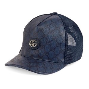 Mũ Gucci Casquette En Toile GG Supreme Hat Màu Xanh Navy  Size S - Duy Hoang