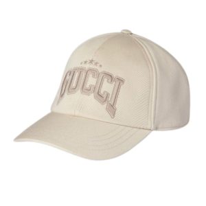 Mũ Gucci Embroidered Cotton Baseball Hat 817455 4HBDS 9500 Màu Be Size S - Duy Hoang
