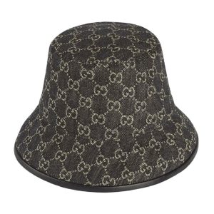 Mũ Gucci GG Denim Bucket Black Ivory 576371-3HAF8-1060 Màu Đen Size S - Duy Hoang