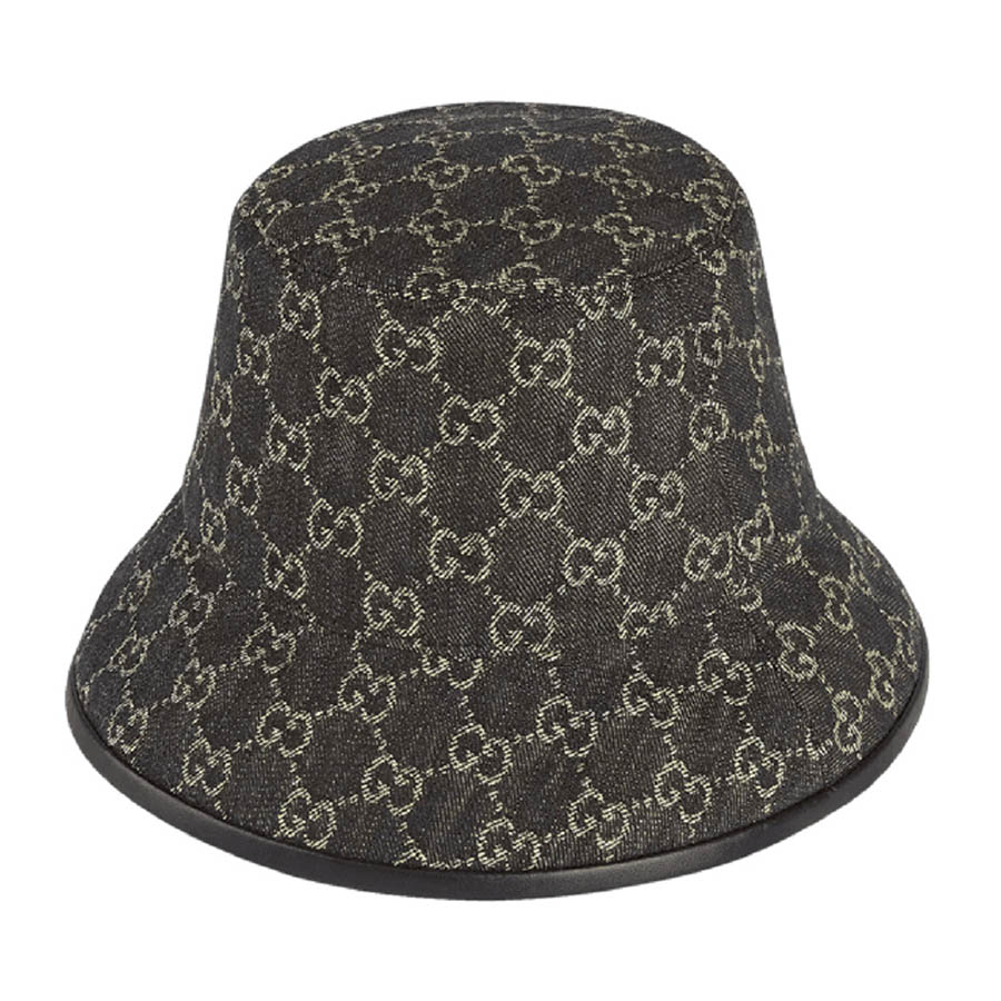 Mũ Gucci GG Denim Bucket Black Ivory 576371-3HAF8-1060 Màu Đen Size S - Duy Hoang