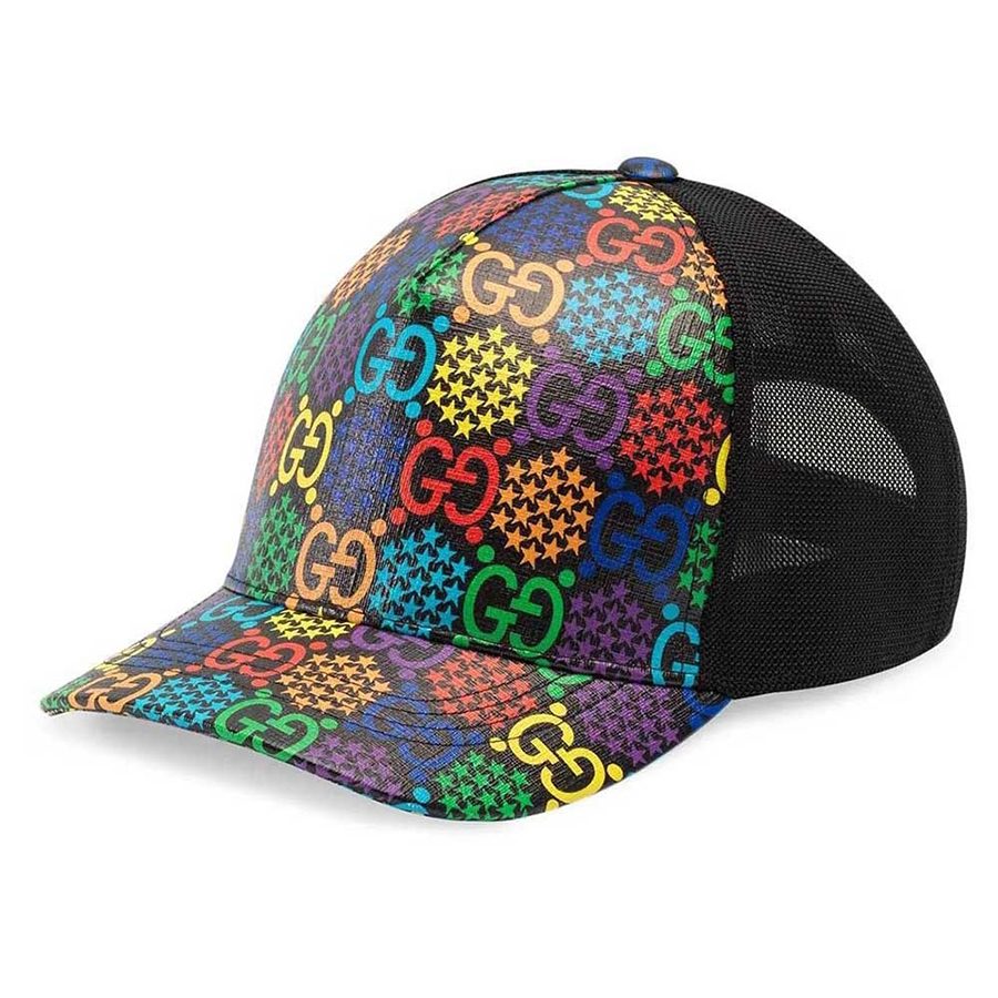 Mũ Gucci GG Psychedelic Baseball Hat Multicolor/Black Phối Màu Size S - Duy Hoang