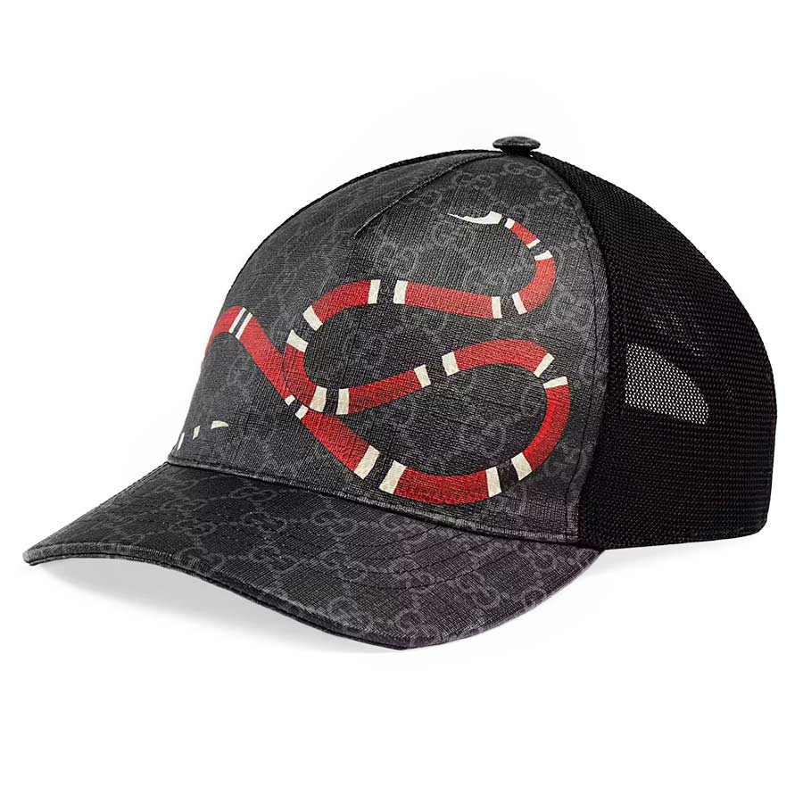 Mũ Gucci Kingsnake Baseball Print Hat 426887 4HB10 1060 Màu Đen Size L - Duy Hoang