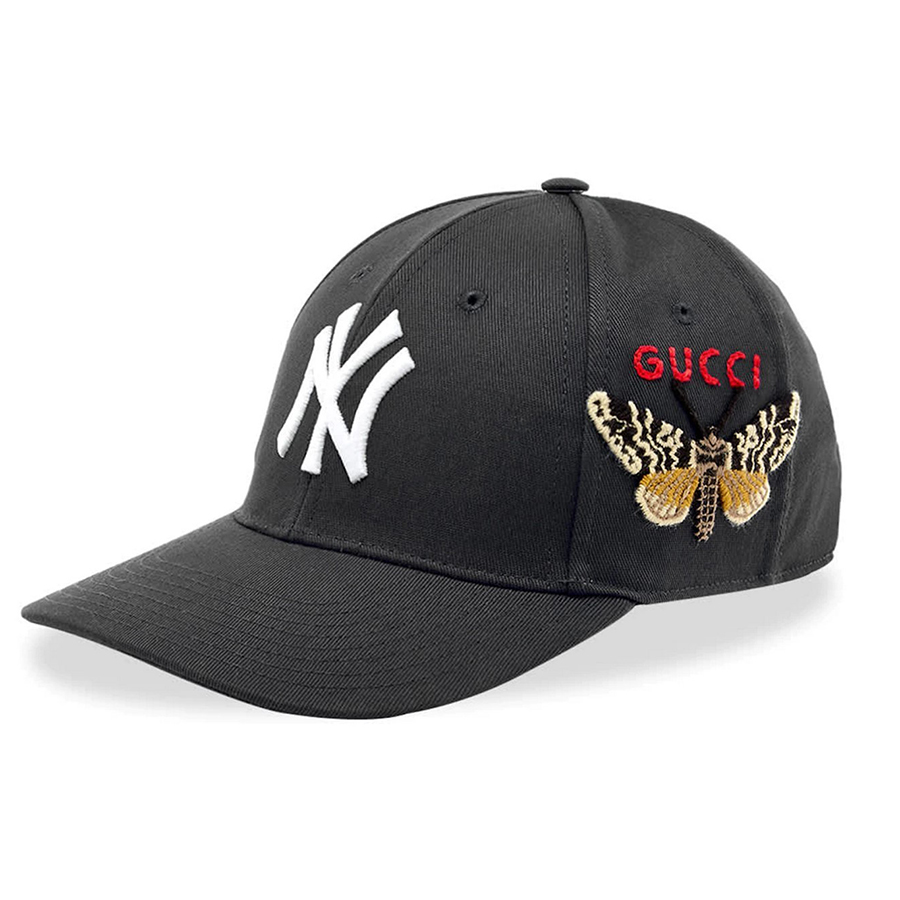 Mũ Gucci NY Yankees Patch Baseball Cap Black Màu Đen - Duy Hoang