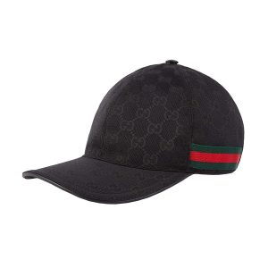 Mũ Gucci Original GG Canvas Baseball Cap With Detail 200035 KQWBG 1060 Màu Đen Size S - Duy Hoang