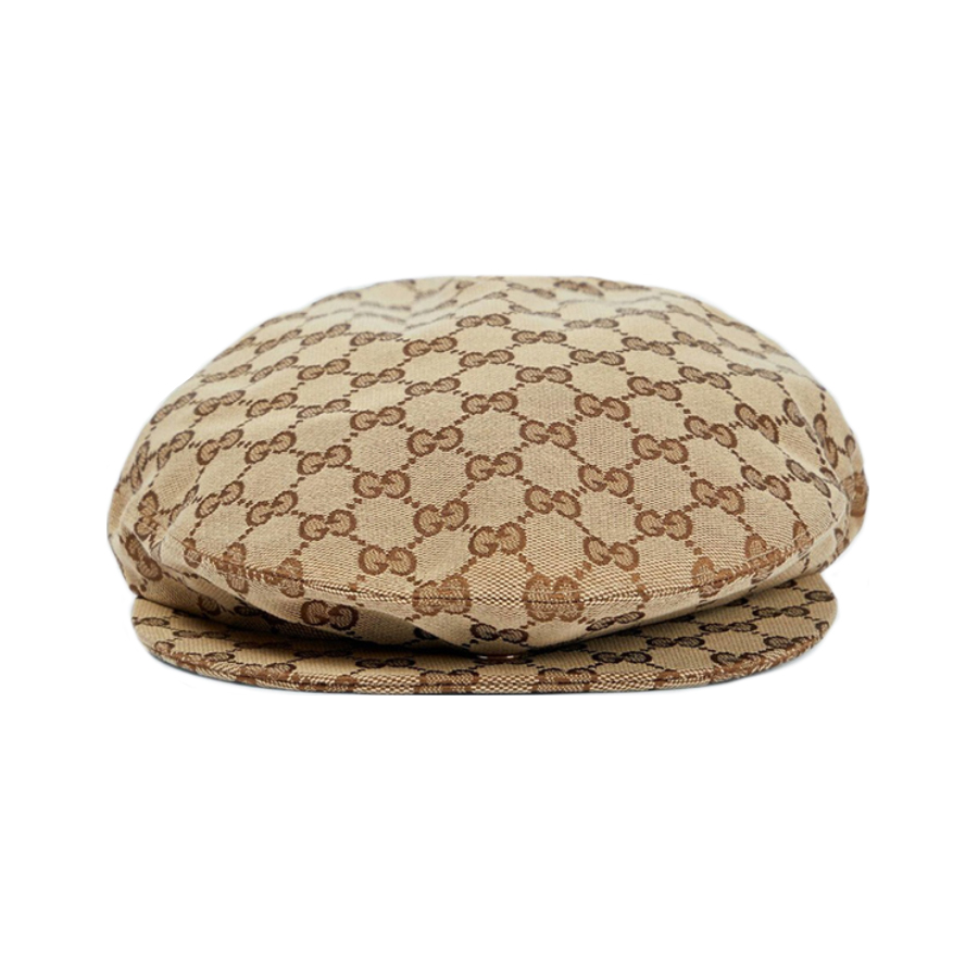 Mũ Nam Gucci GG Canvas Flat Cap Màu Nâu Be Size S - Duy Hoang