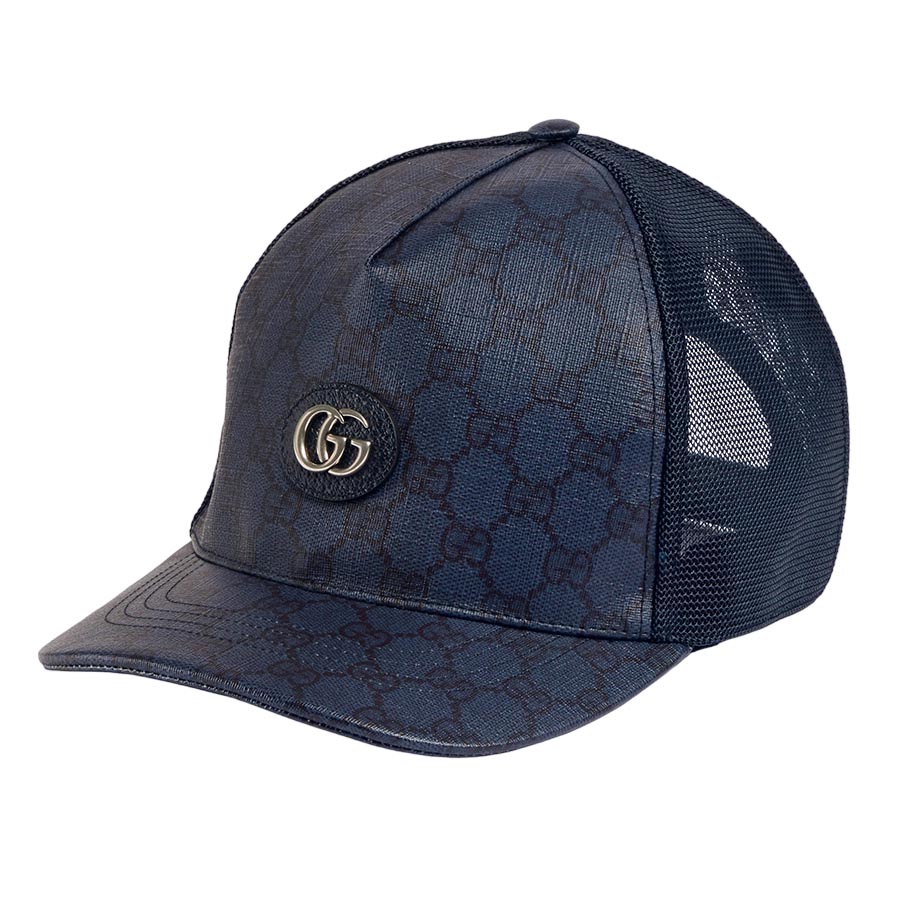 Mũ Nam Gucci GG Supreme Baseball Hat ‎733927 4HAXN 8468 Màu Xanh Size M - Duy Hoang