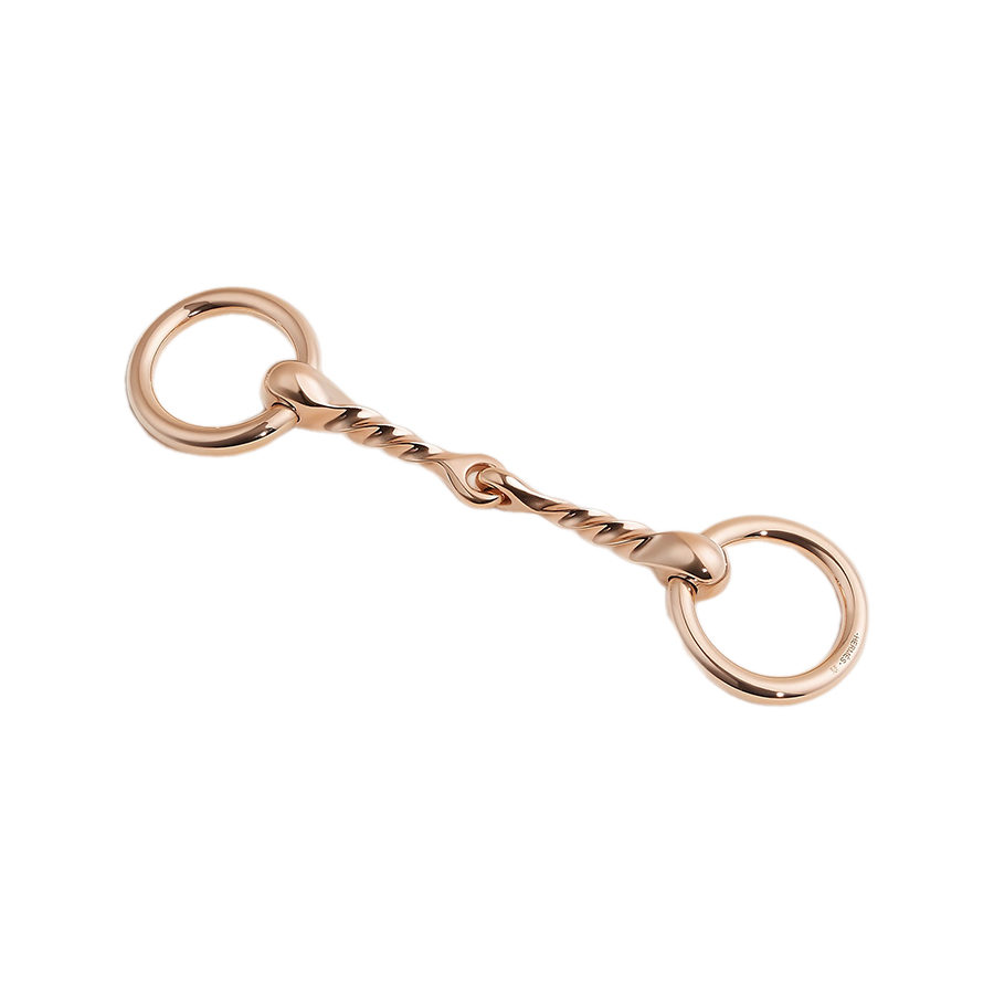 Nhẫn Cài Khăn Nữ Hermès Mors Torsade Scarf 90 Ring Màu Vàng Hồng - Duy Hoang