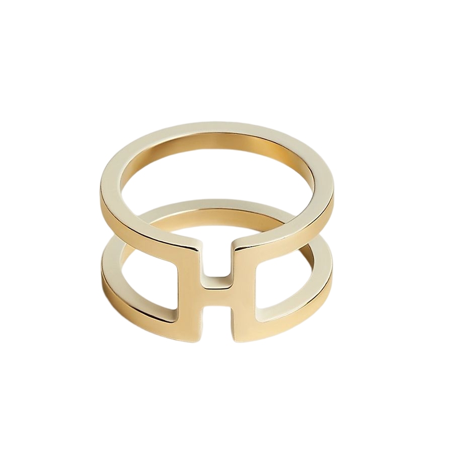 Nhẫn Khăn Choàng Hermès H En Rond Scarf 90 Ring Màu Vàng - Duy Hoang