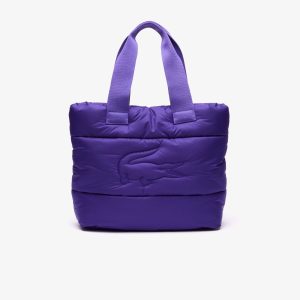 Túi Tote Lacoste Unisex Họa Tiết Cá Sấu Chần Bông - Duy Hoang