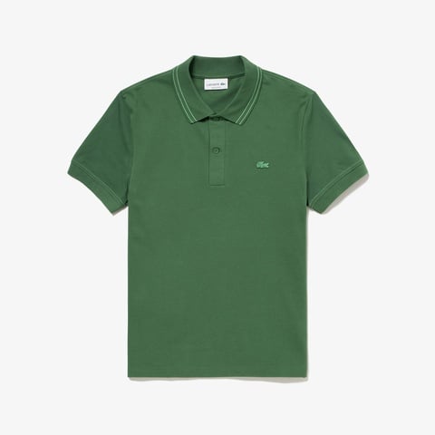 Áo Polo Lacoste Nam Dáng Suông Có Cổ Có Sọc Chất Liệu Co Giãn - Duy Hoang