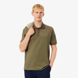 Áo Polo Lacoste Nam L.12.12 Dáng Cổ Điển Có Cổ Phối Màu - Duy Hoang