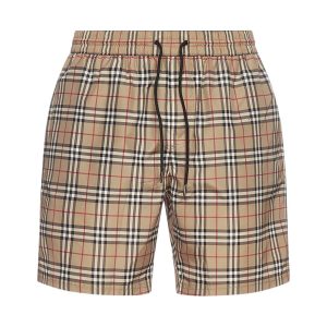 Quần Bơi Nam Burberry Check Print Swim Màu Beige Size S - Duy Hoang