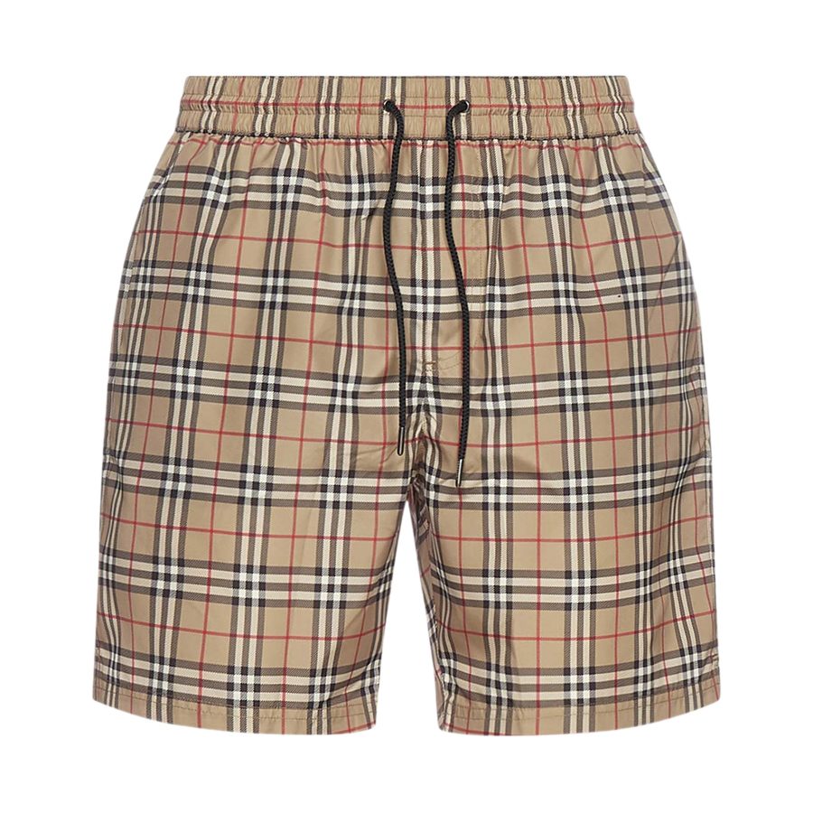 Quần Bơi Nam Burberry Check Print Swim Màu Beige Size S - Duy Hoang