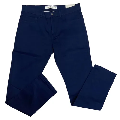 Quần Dài Nam Lacoste Classic Slim Fit Stretch Màu Xanh Navy Size 34 - Duy Hoang