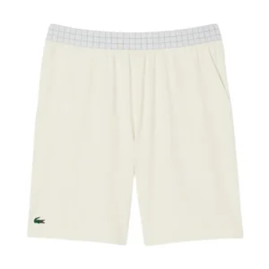 Quần Short Nam Lacoste Ultra Dry Stretch Tennis Shorts GH4775_XFJ Màu Trắng Kem Size 3 - Duy Hoang