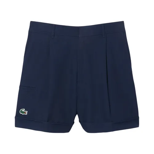 Quần Short Nữ Lacoste Ultra Dry Golf Stretch Bermuda FF8583 99 166 Màu Xanh Navy Size 34 - Duy Hoang