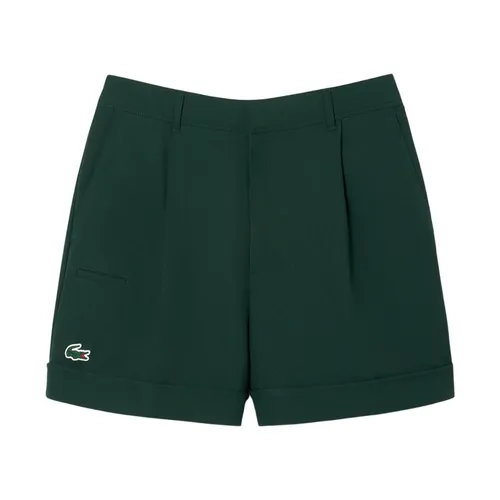 Quần Short Nữ Lacoste Ultra Dry Golf Stretch Bermuda FF8583 99 YZP Màu Xanh Đậm Size 36 - Duy Hoang