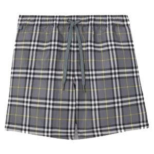 Quần Short Nam Burberry Gray Check Swim 8063480 Màu Xám Size S - Duy Hoang