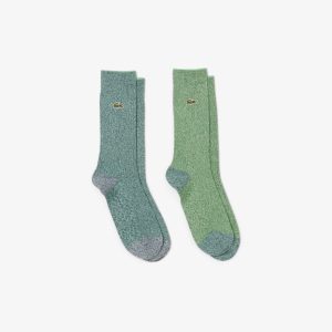 Bộ 2 Đôi Tất Lacoste Unisex Chất Liệu Cotton - Duy Hoang