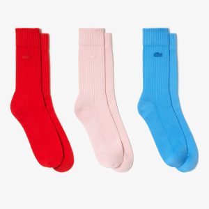 Bộ 3 Đôi Tất Lacoste Unisex Chất Liệu Cotton - Duy Hoang
