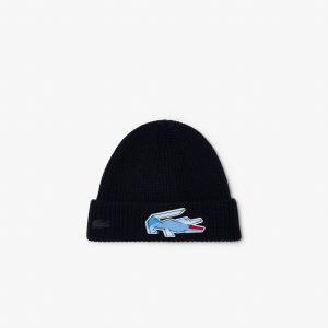 Mũ Len Lacoste Unisex Có Sọc Họa Tiết Cá Sấu - Duy Hoang