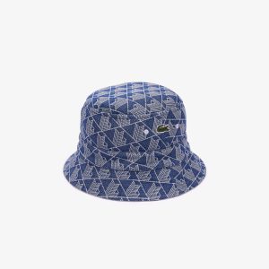 Mũ Xô Lacoste Unisex Hai Mặt Hoạ Tiết Monogram Chất Liệu Jacquard - Duy Hoang