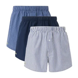Set 3 Quần Ngủ Nam Lacoste 3-Pack Cotton Weave Boxers 7H2389 525 Màu Xanh Size S - Duy Hoang