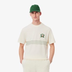 Áo Thun Lacoste Nam Chất Liệu Piqué Thêu Huy Hiệu - Duy Hoang