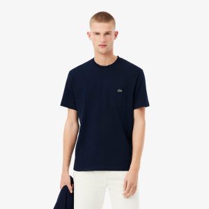 Áo Thun Lacoste Nam Chất Liệu Cotton Có Túi Ngực - Duy Hoang
