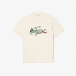 Áo Thun Lacoste Nam Chất Liệu Cotton Dày Họa Tiết Cá Sấu - Duy Hoang