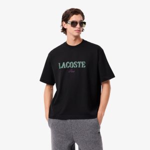 Áo Thun Lacoste Nam Dáng Rộng In Hình Chất Liệu Jersey - Duy Hoang