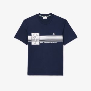 Áo Thun Tennis Lacoste Nam Sản Xuất Tại Pháp Chất Liệu Cotton Dày - Duy Hoang