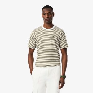 Áo Thun Lacoste Nam Sọc Chất Liệu Cotton Dày - Duy Hoang