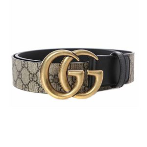 Thắt Lưng Gucci Double G Buckle GG Belt 400593 92TLT 9769 Màu Đen Xám Size 70 - Duy Hoang